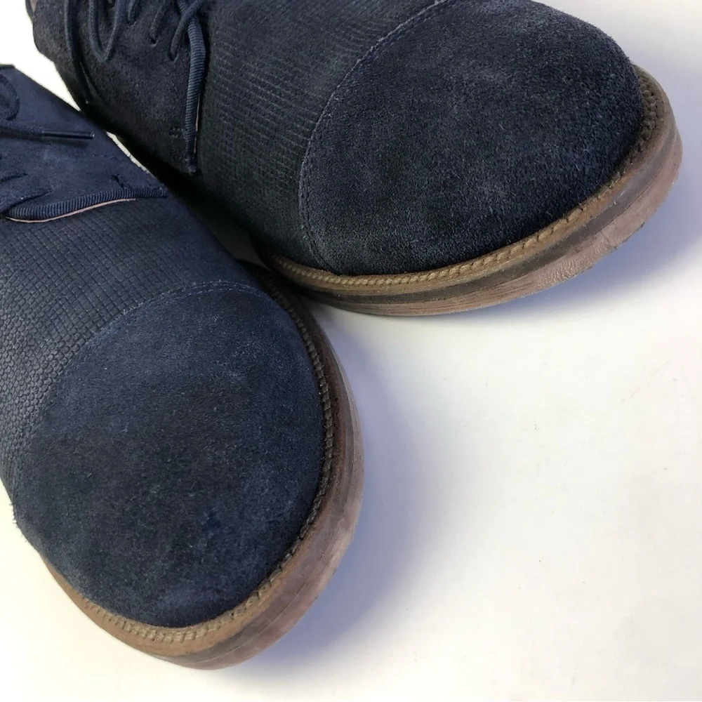 Alfani Eric Blue Suede Cap Toe Derby